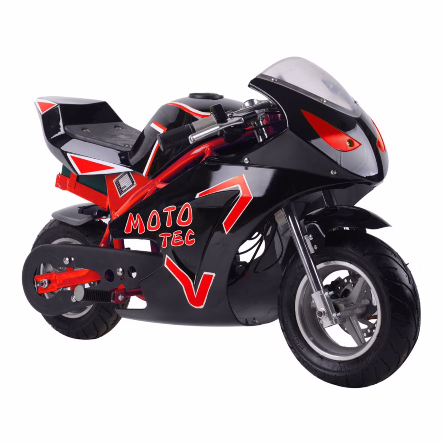 Mototec 36v 500w Electric Powered Pocket Bike Mini Motorcycle GT Red