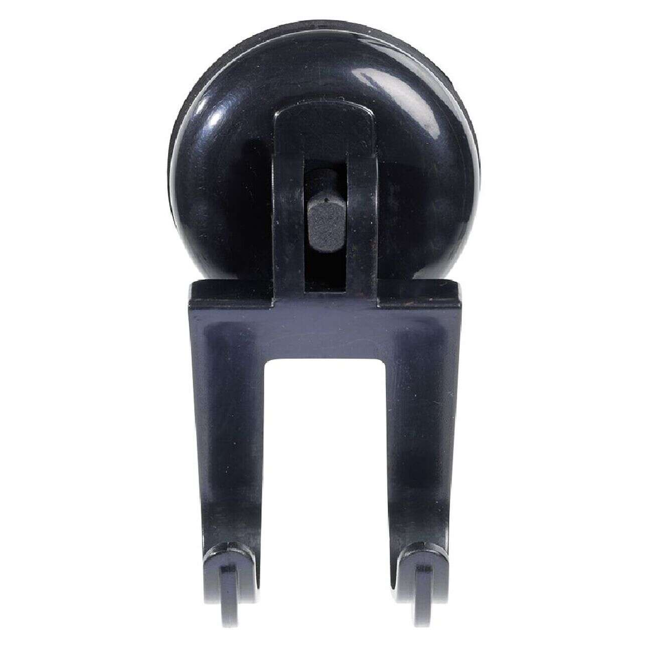 Crochet double à ventouse noir