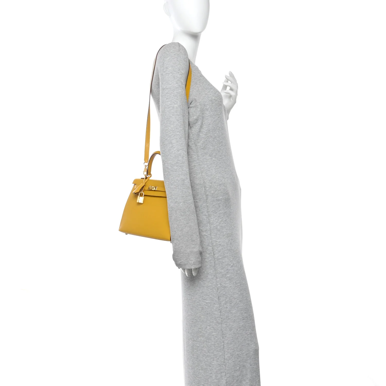 Epsom Kelly Sellier 25 Jaune Ambre