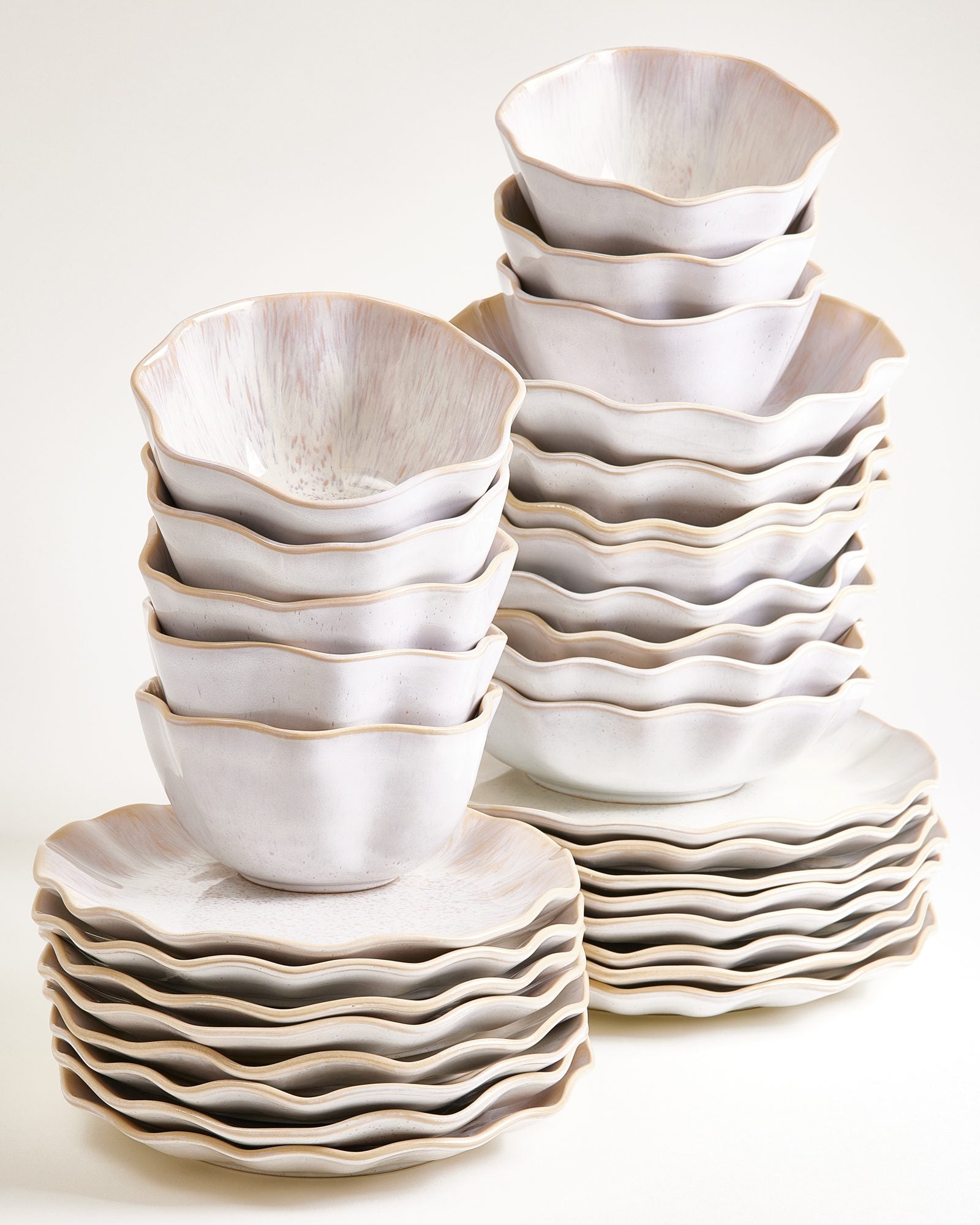 AREIA - TABLEWARE SET SHELL SAND 32 PIECES