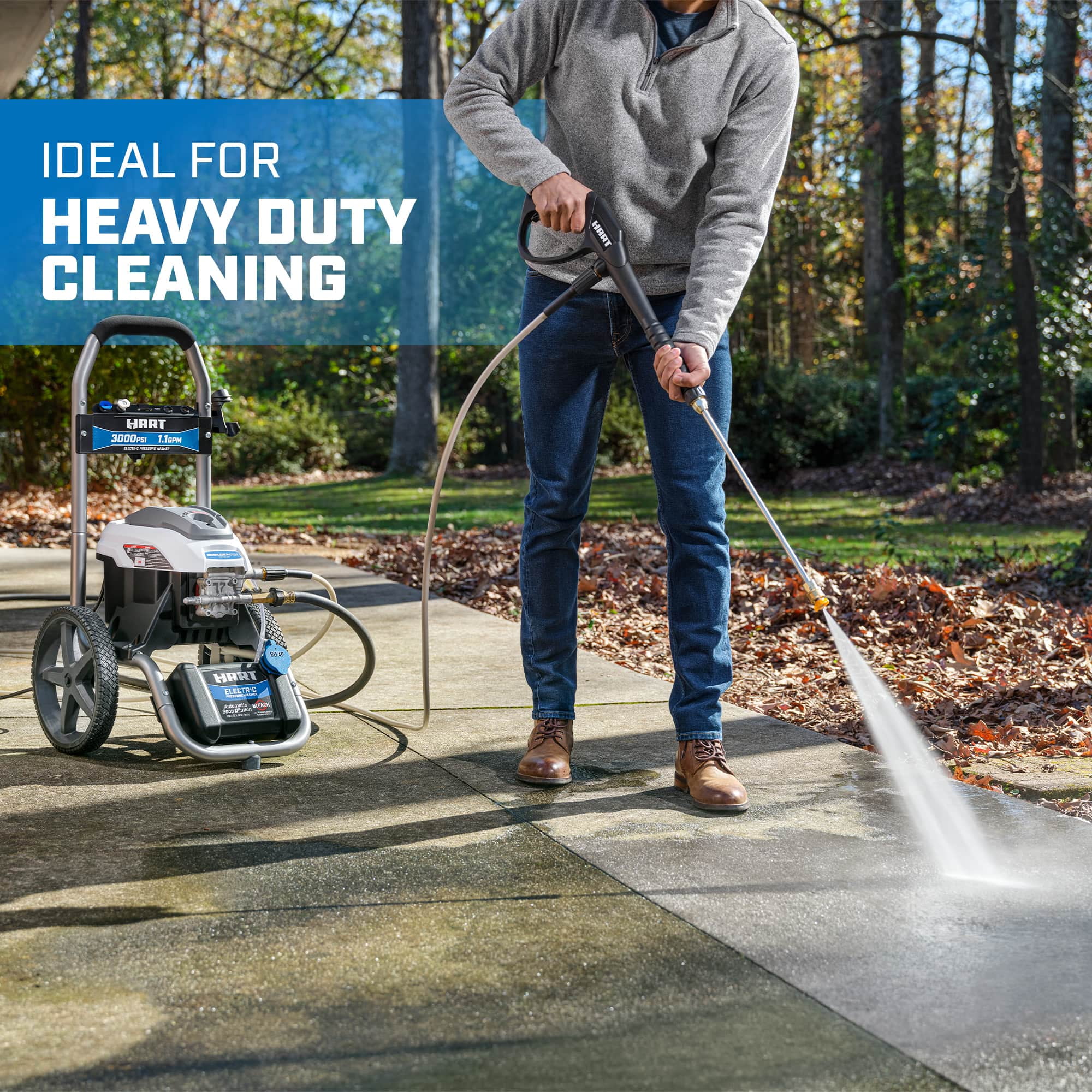 3000PSI 1.1 GPM Cold Water Electric Pressure Washer, Brushless Motor - Image 3