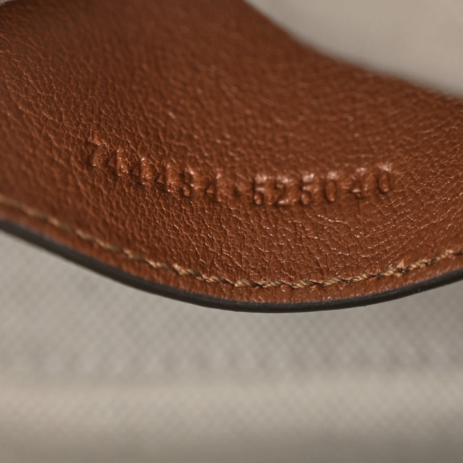 Sakai Be Green Calfskin Diagonal Stitched Blondie Top Handle Bag Cuir