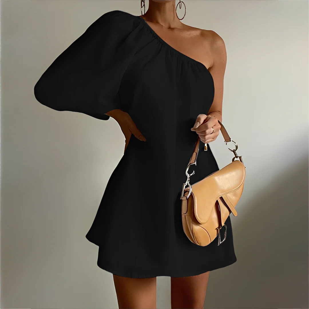 Jessy - Robe Courte Asymétrique