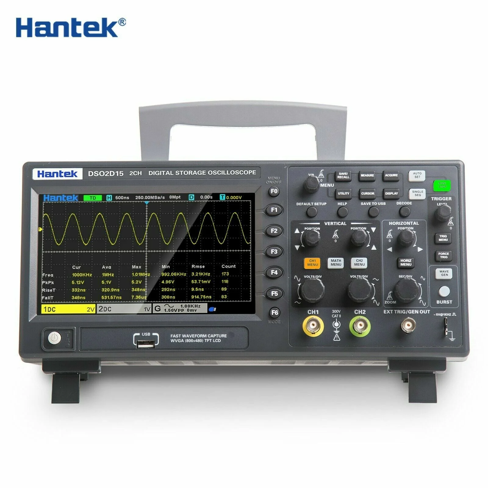 Digital Storage Oscilloscope 1GSa/S 8M DSO2C10 DSO2C15 DSO2D10 DSO2D15(DSO2D10) - Image 8