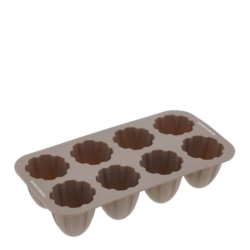 Skumrakettform kuppel 8 stk silikon latte