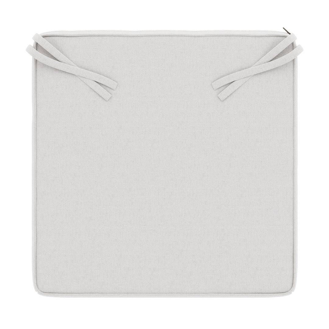 Outdoor Sunbrella Seat Cushion Sand & Stable Fabric: Canvas Natural