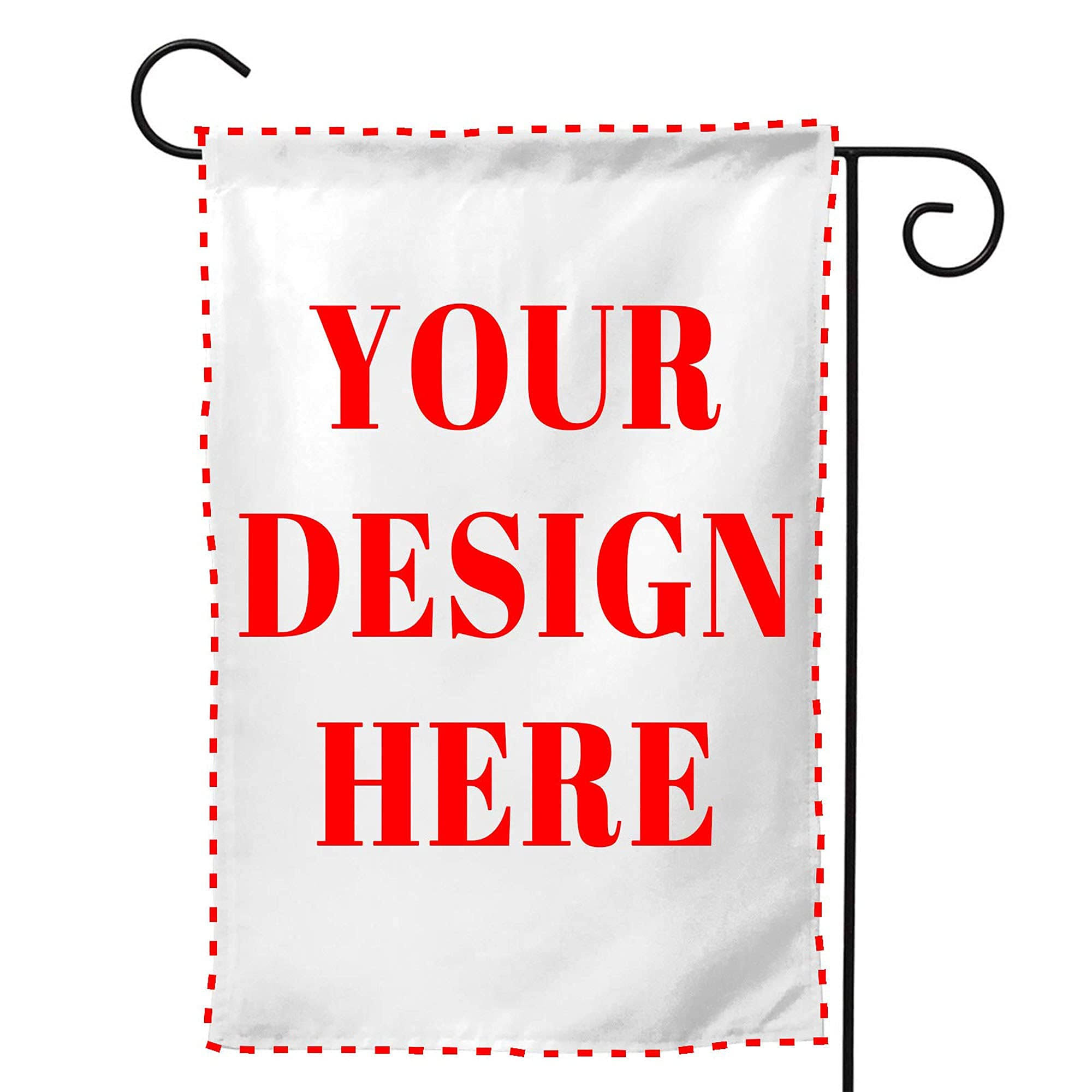 Custom Garden Flag, Personalized Yard Flags Decor, Add Your Own Picture/Text House Lawn Banner Double Sided Home Wall Decoration 12.5