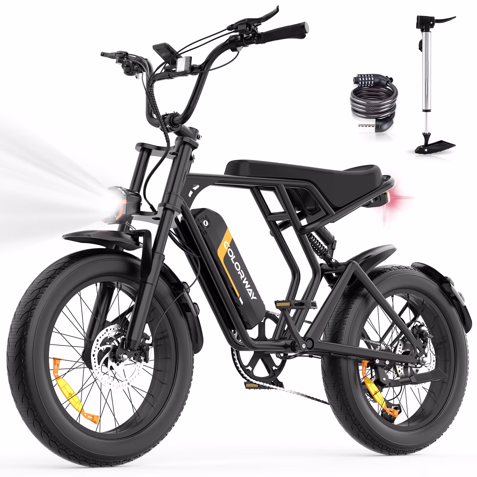 750W 20"x4.0 Fat Tire Electric Bike, 48V 15Ah Battery, Off-road E-Bike for Adults, UL2849 Certified(BLACK BLACK-48V/15Ah)