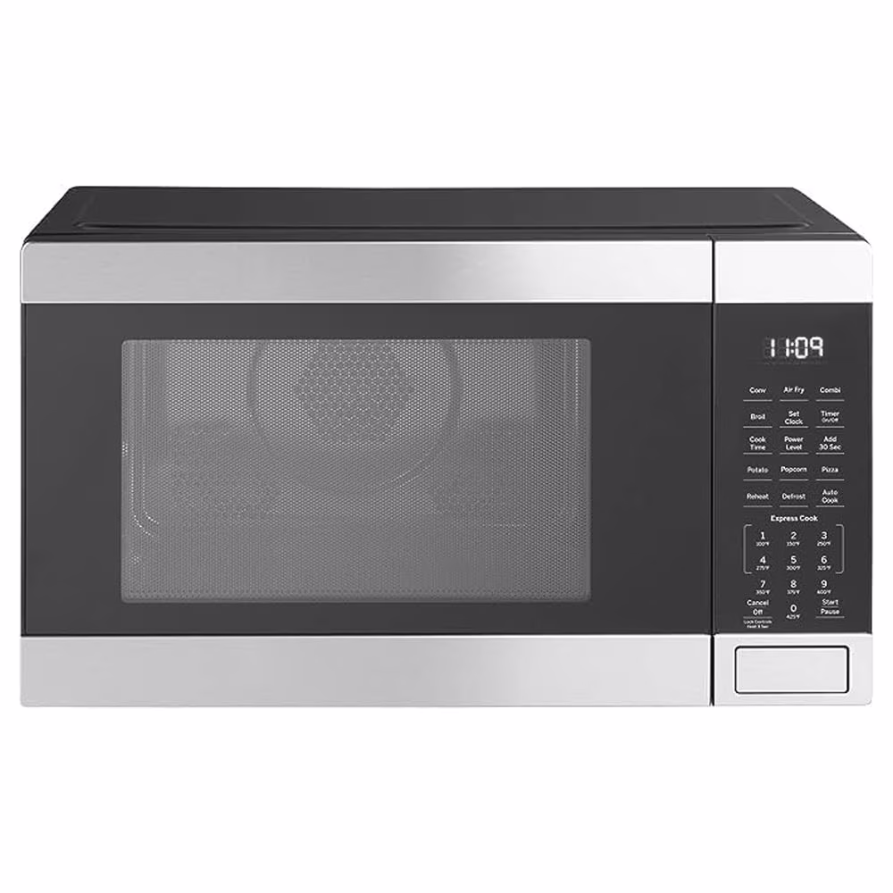 GE 3 - in - 1 Microwave Oven, 1, 050 Watts Air Fryer, Broiler & Convection 1.0 Cu. Ft