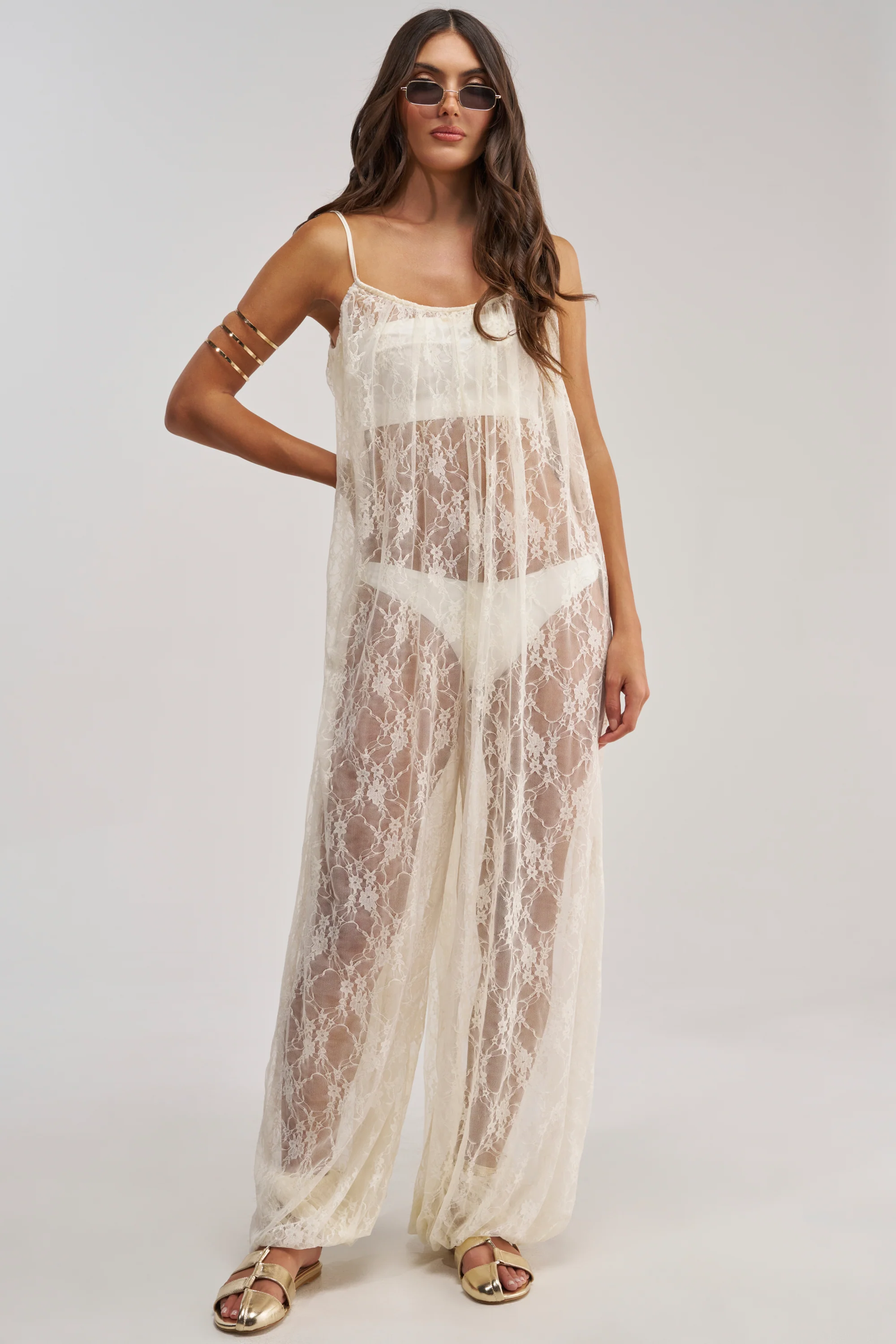 MYSTICAL BLOOM LACE JUMPSUIT - Akira Store
