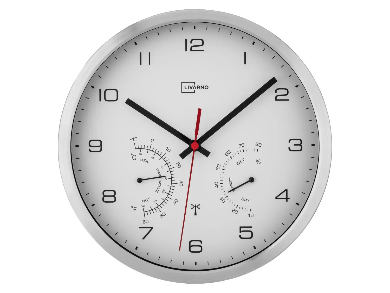 LIVARNO home Horloge murale radioguide