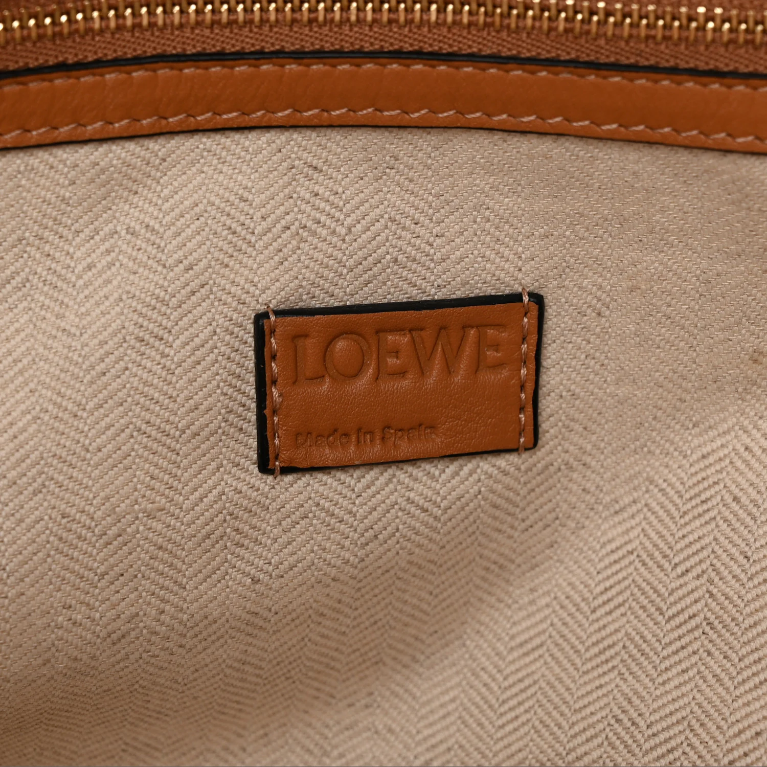Calfskin Large Flamenco Knot Bag Warm Desert