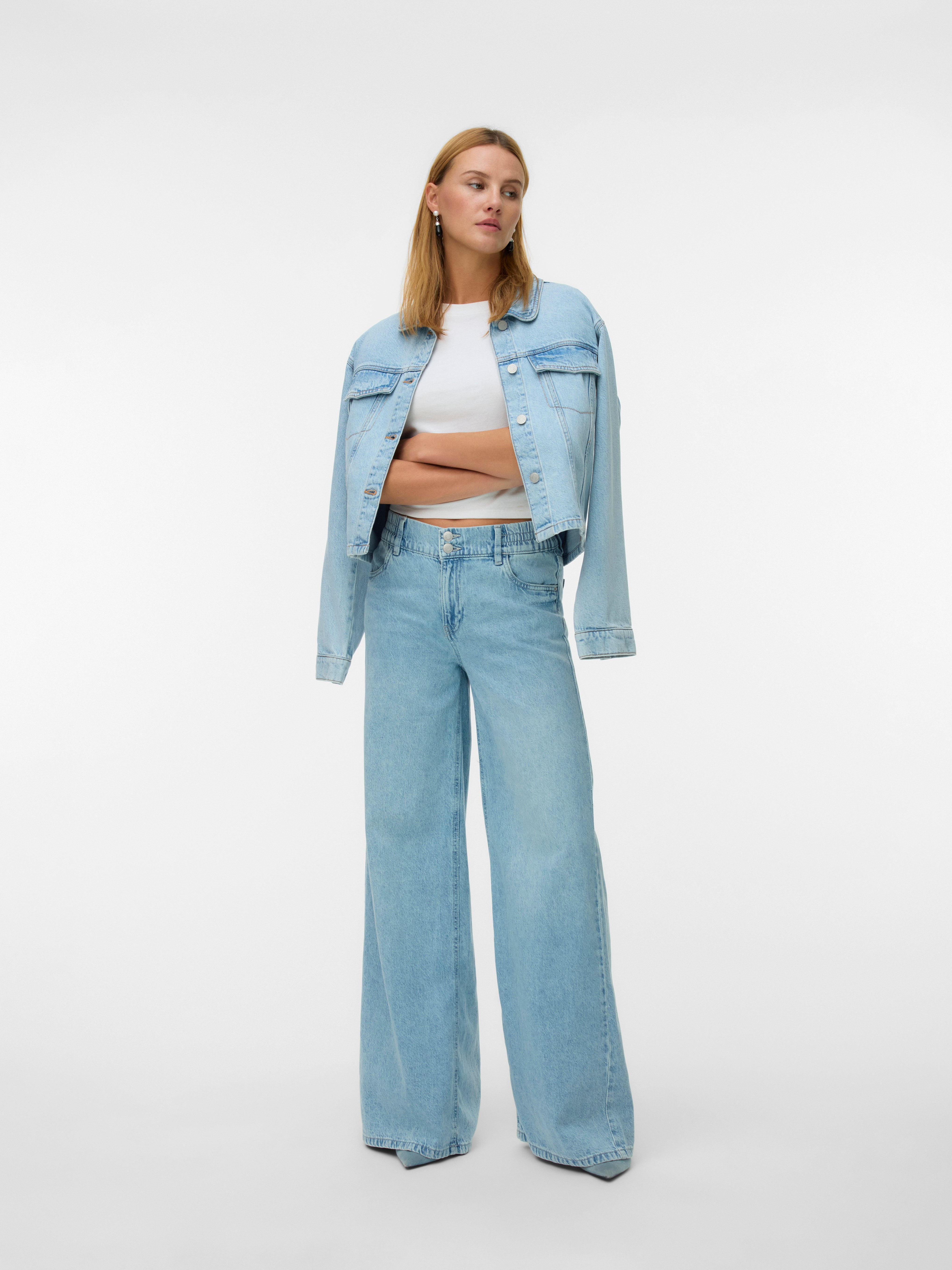 VERO MODA® VMANNET Mid waist Wide Leg Fit Jeans