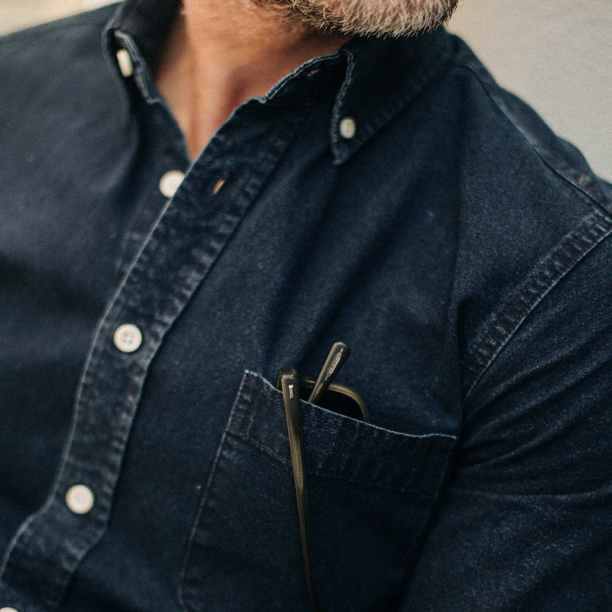 Le Jack en indigo Oxford
