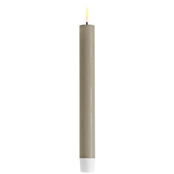 LED kronelys 2,2x24 cm sand