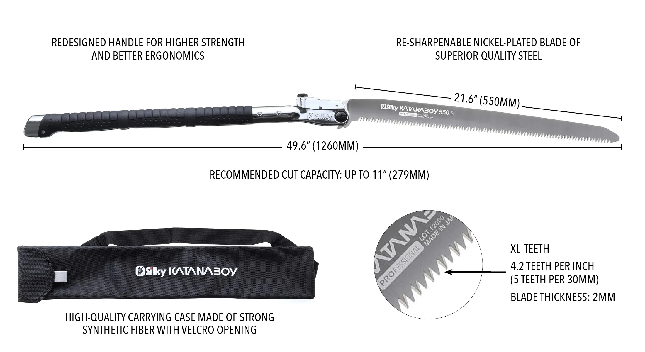 Silky Replacement Blade Only KATANABOY 1000mm XL Teeth (711-99)