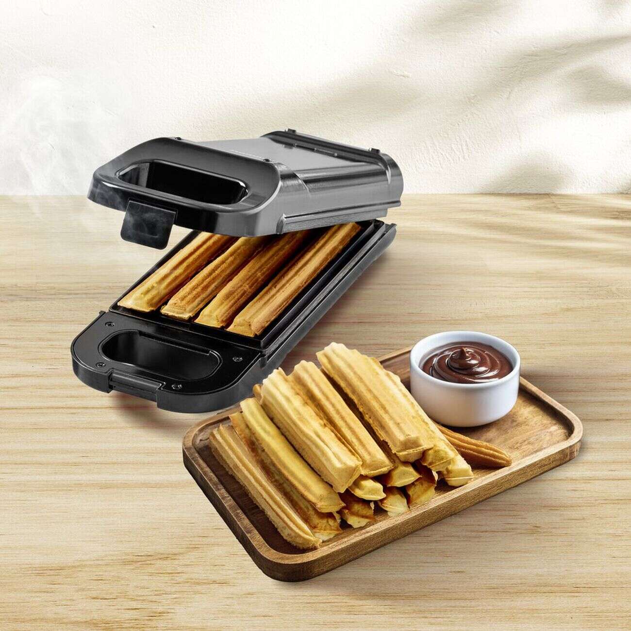 Machine à churros Homday en aluminium 750W 31,5x12,5xH8,5cm