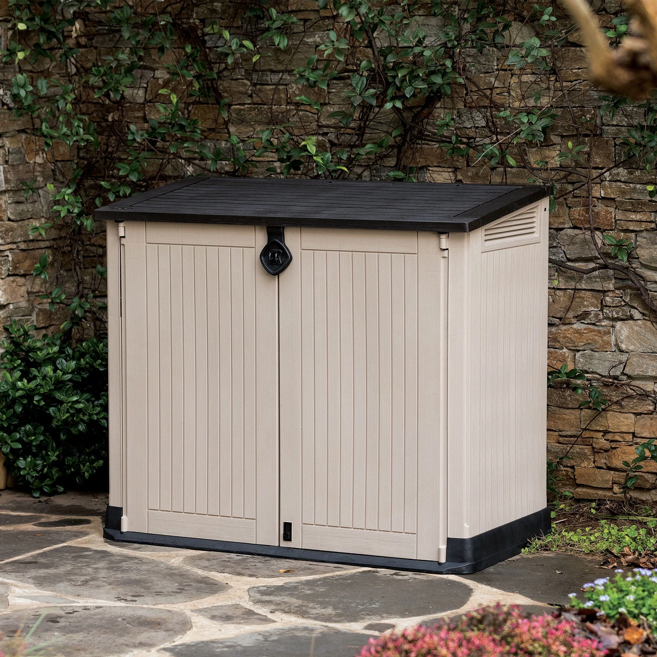 Keter Store - It - Out Midi 30 - cu ft All - Weather Resin Storage Shed, Beige