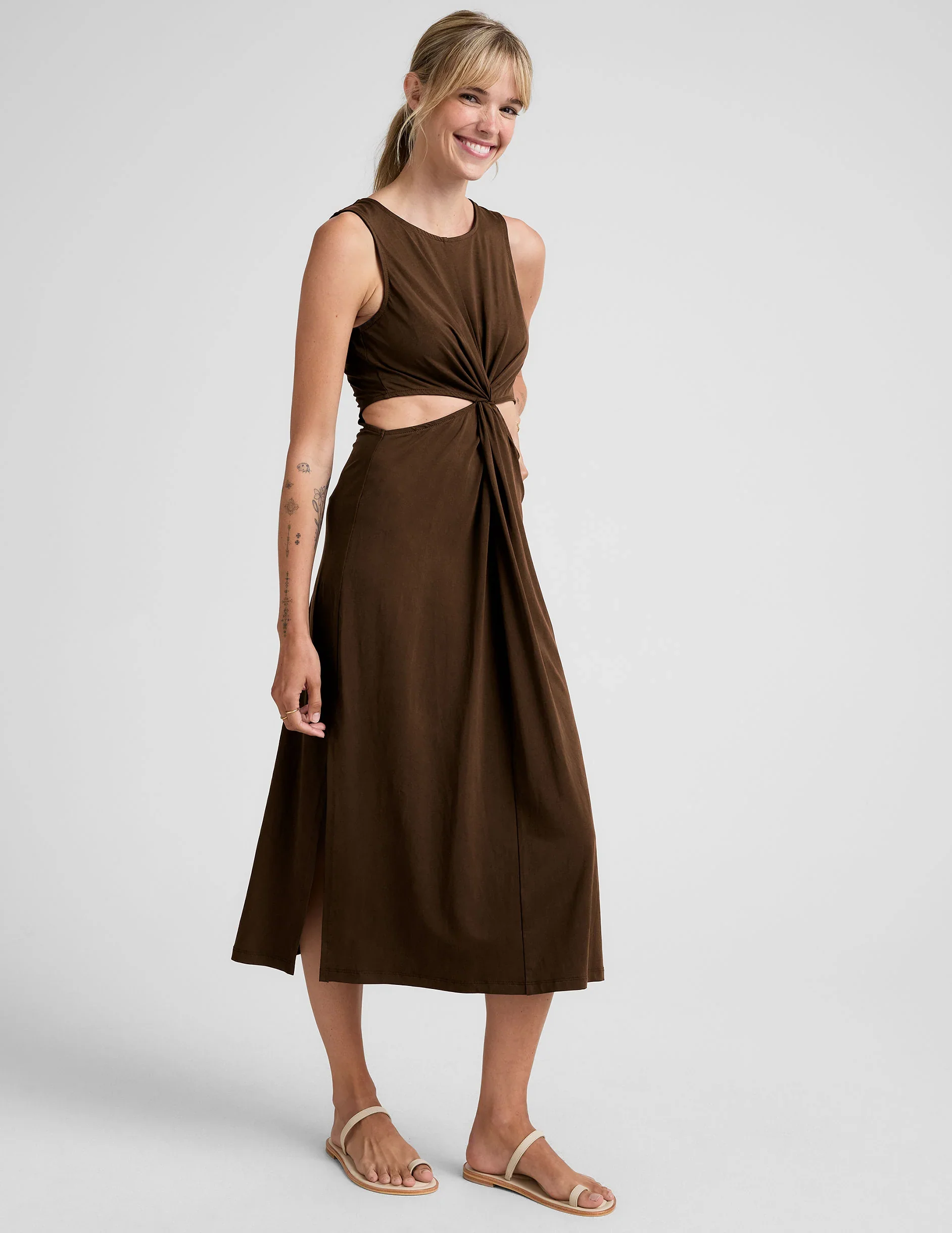 Around The World Front Twist Dress