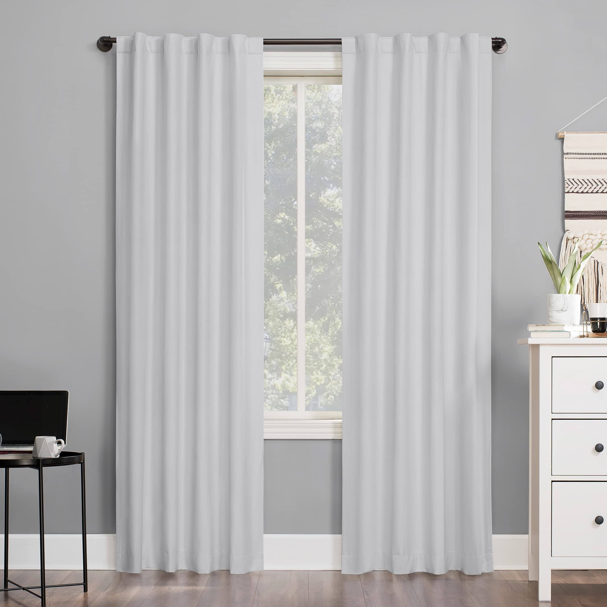 Sun Zero Cyrus Thermal 100% Blackout Back Tab Curtain Panel, 40