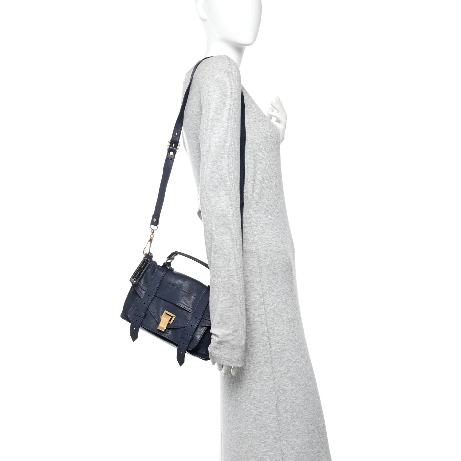 Lambskin Tiny PS1 Satchel Midnight