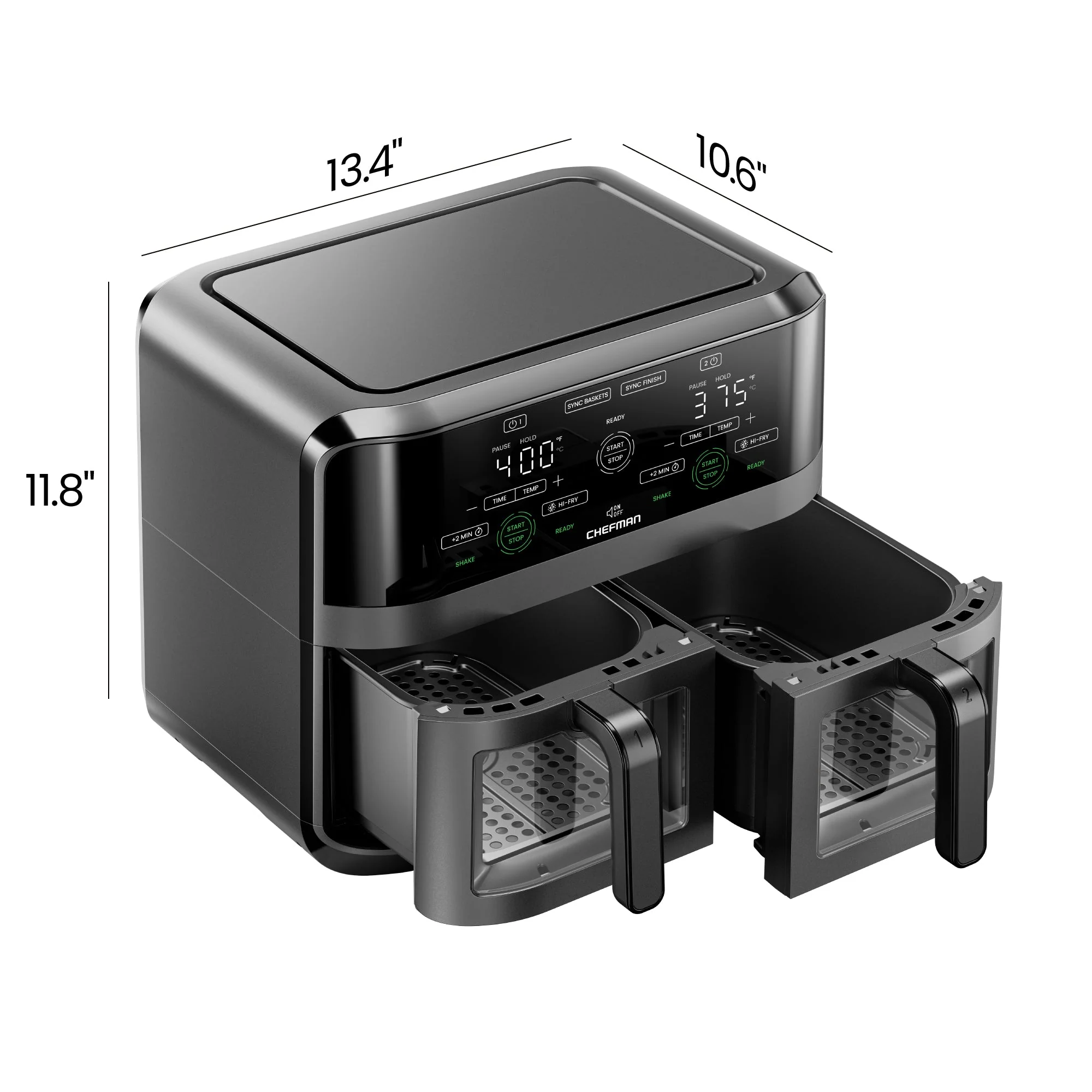 TurboFry Touch 6 Qt. Dual-Window Air Fryer