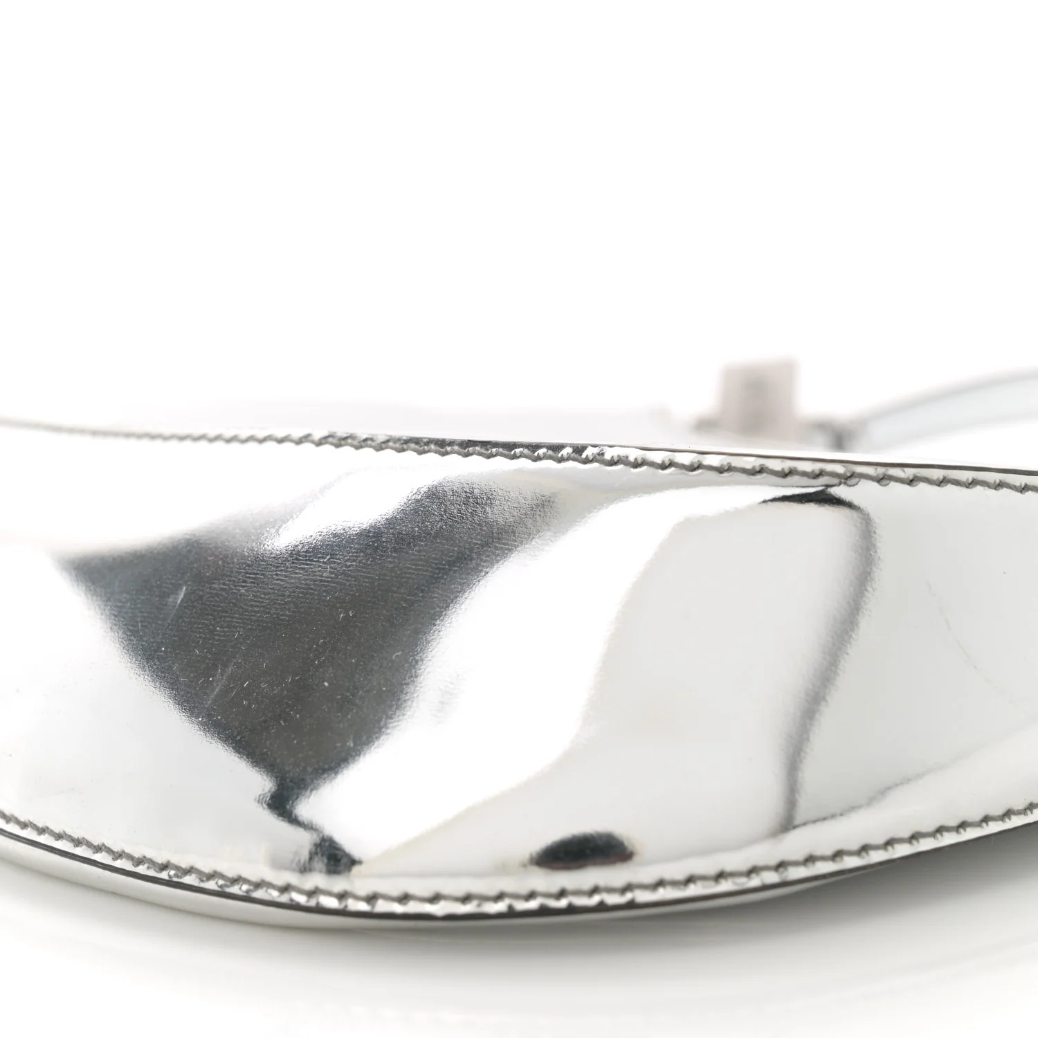 Spazzolato Cleo Shoulder Bag Argento