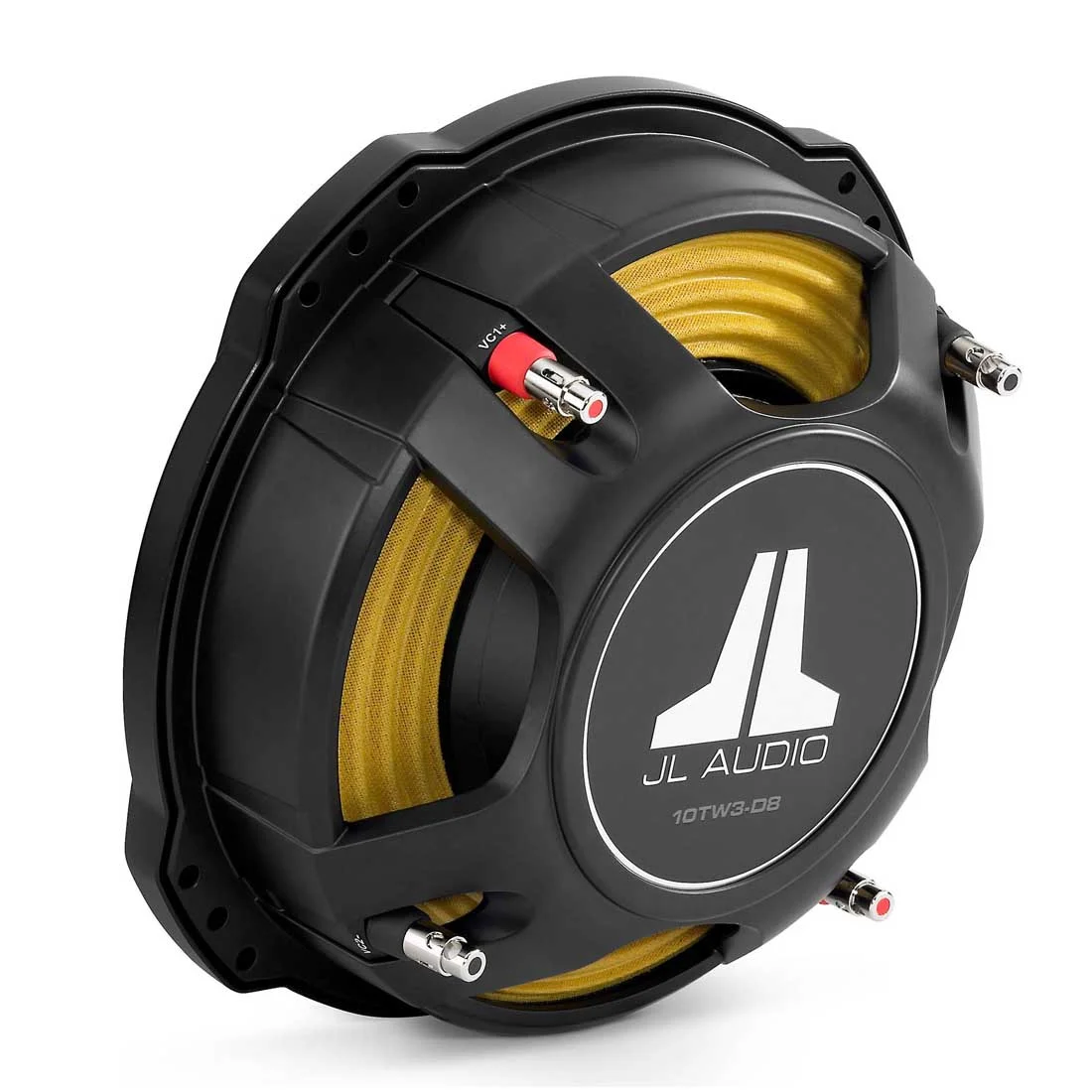 10TW3-D8 10" 400W RMS Dual 8-Ohm Voice Coil Shallow-Mount Car Subwoofer - Image 5