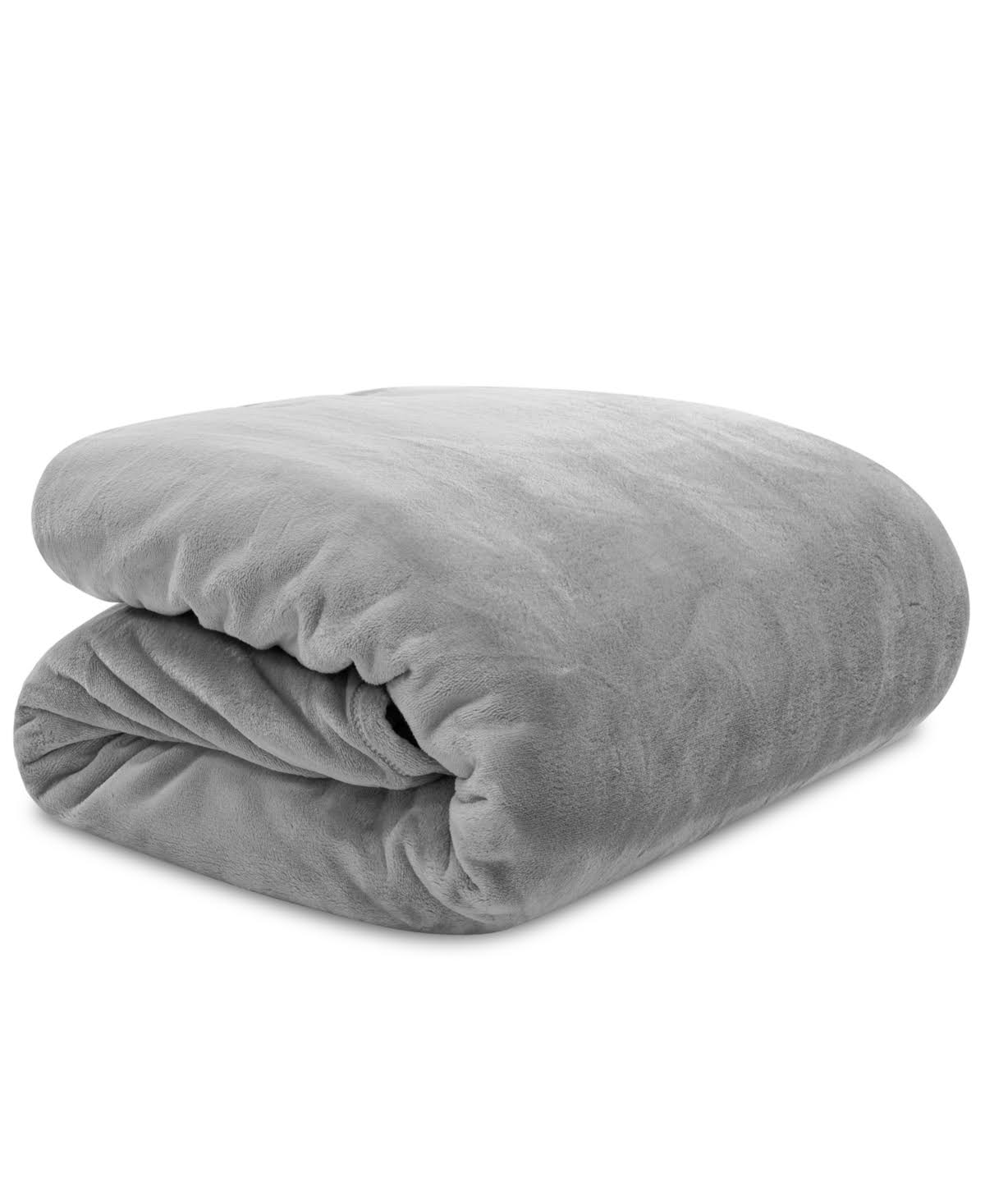 Lauren Ralph Lauren Micromink Plush Blanket, Full/Queen - Quiet Gray