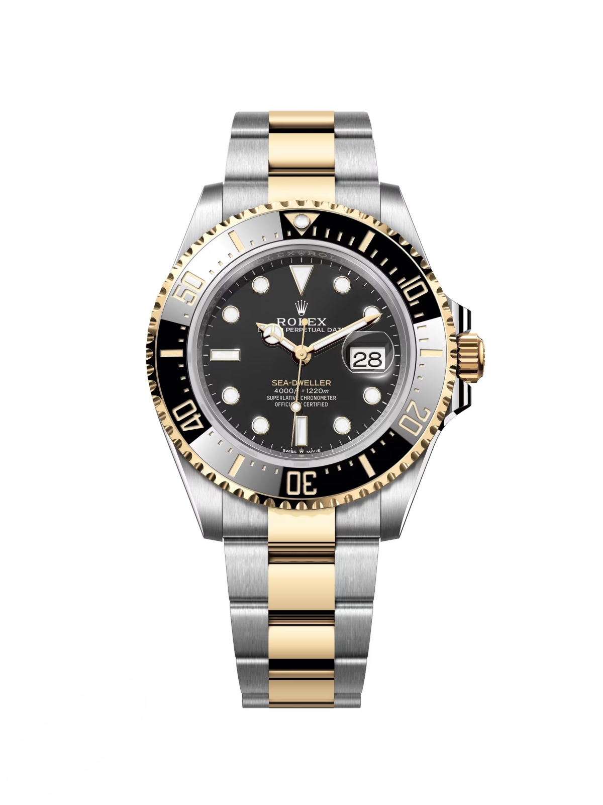 [Super Clone]Rolex Sea-Dweller 126603 Solid Gold & Oystersteel Black Dial Men’s Watch