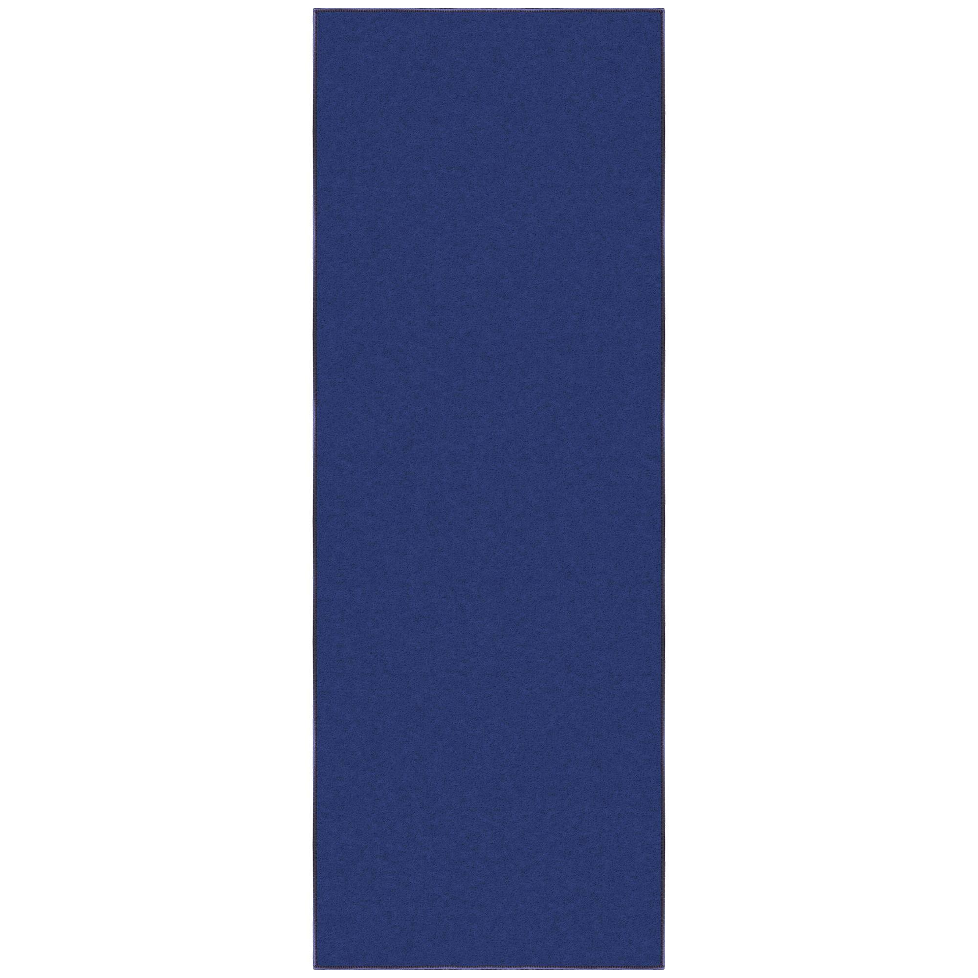 Ottomanson Machine Washable Non-Slip Rubberback Modern Solid 2x6 Indoor Runner Rug, 2'2