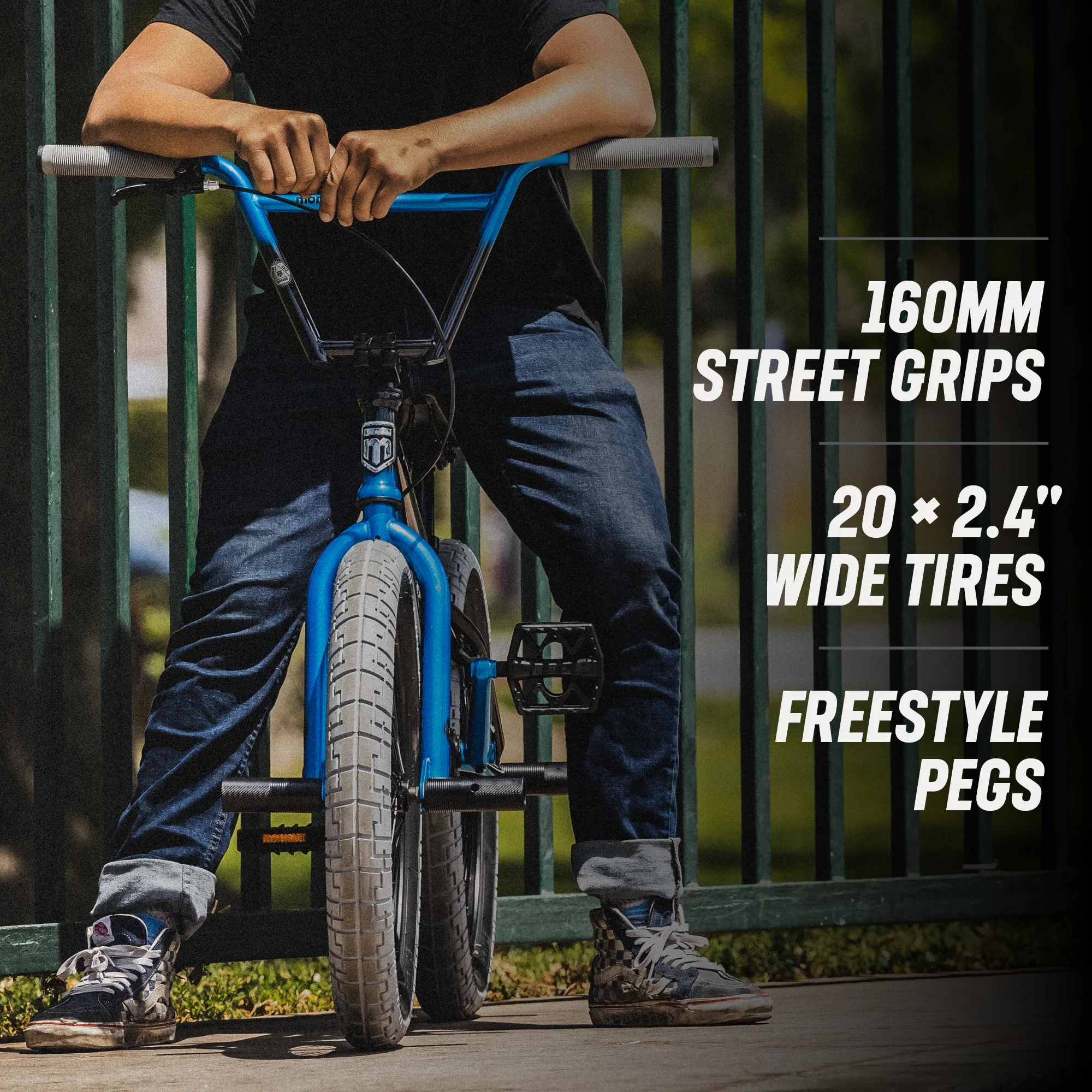 Rebel X2 Kids BMX Bike, 20-in. Wheels, Children Ages 6+, Black Blue Bicycle(Black) - Image 7