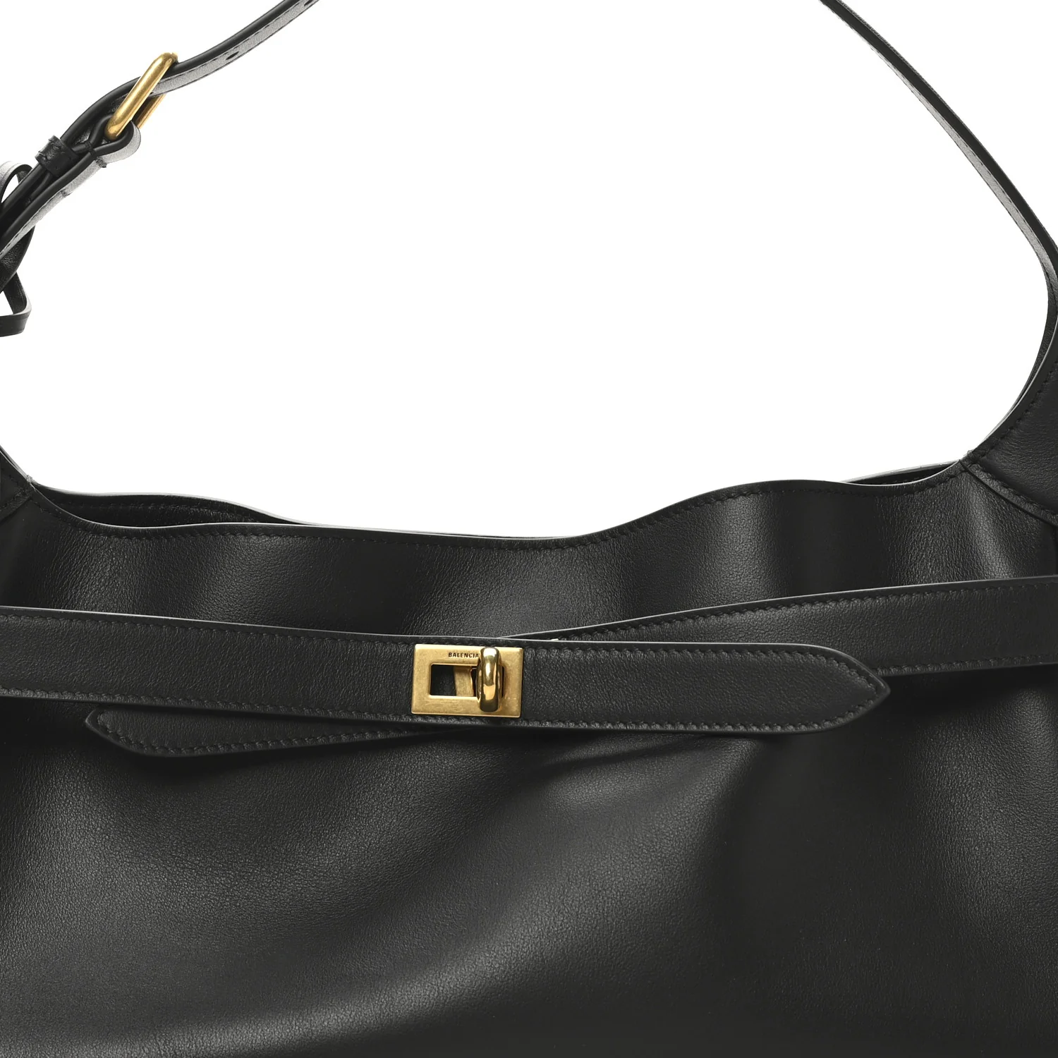 Smooth Calfskin Small Bel Air Shoulder Bag Black