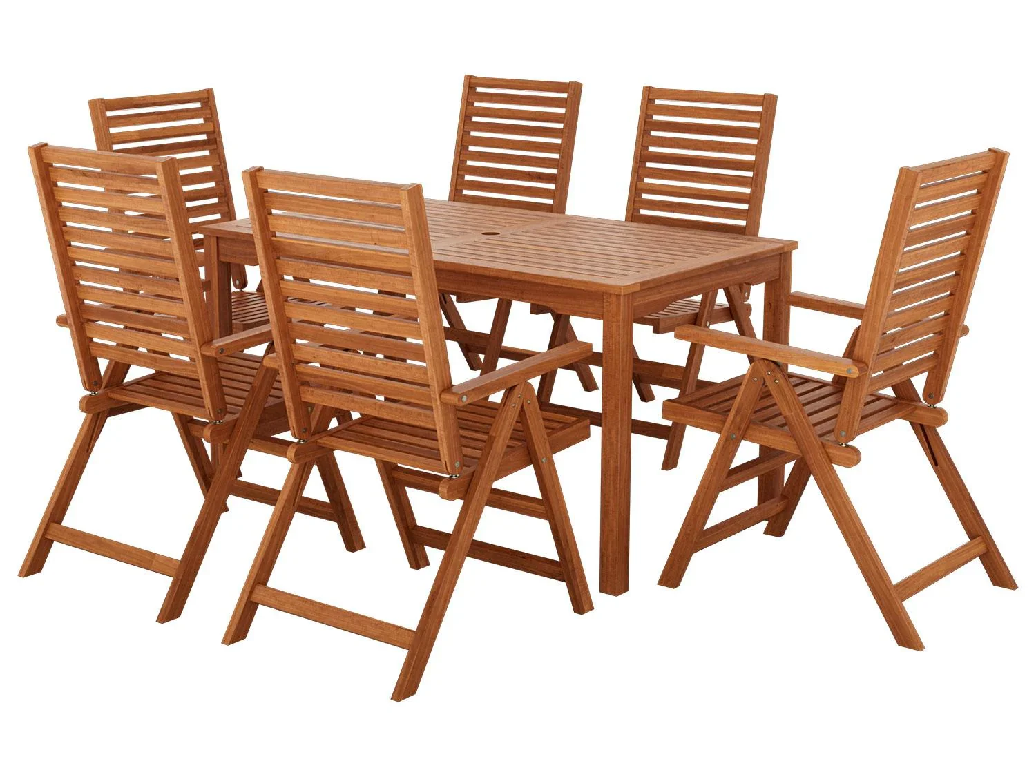 LIVARNO Table de jardin + Lot de 6 fauteuils Sevilla