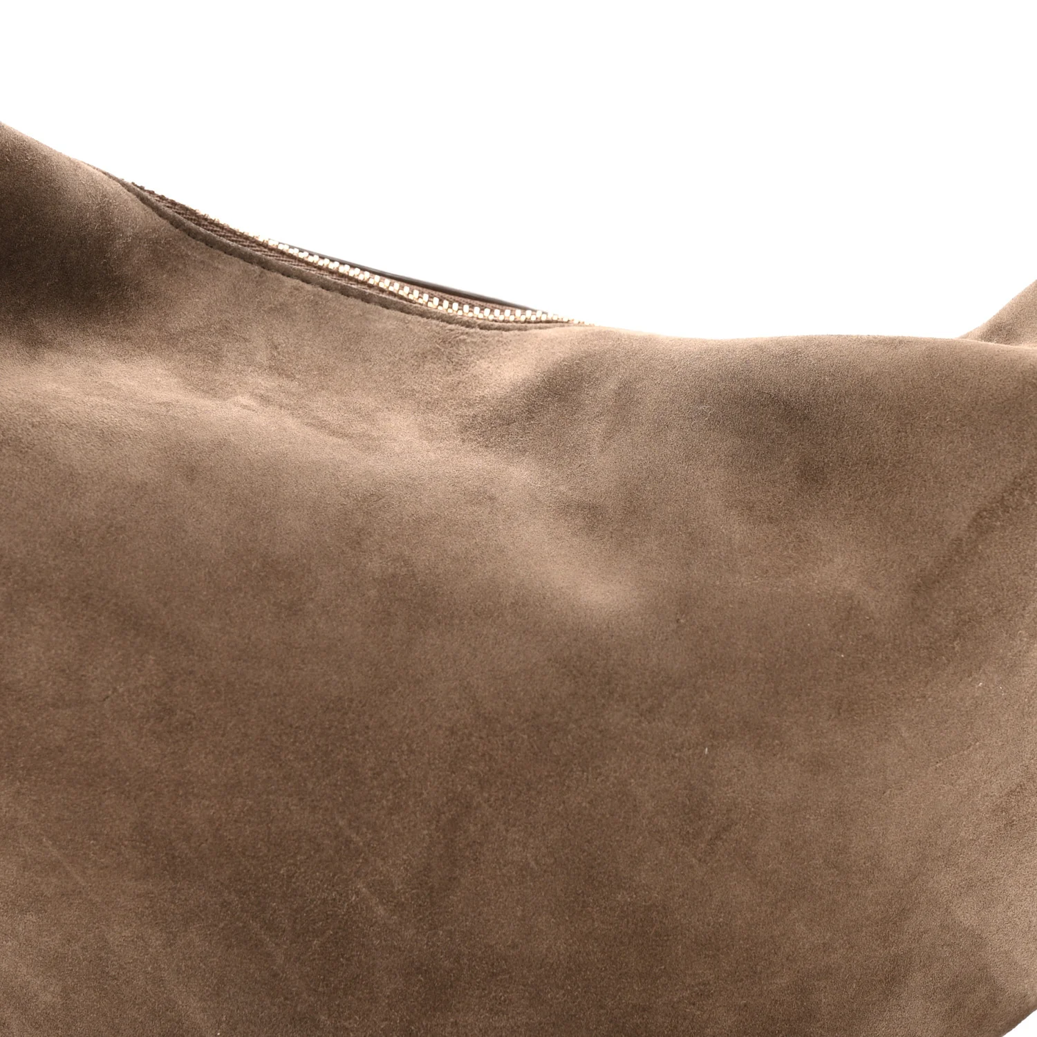 Suede Calfskin Medium Olivia Hobo Toffee