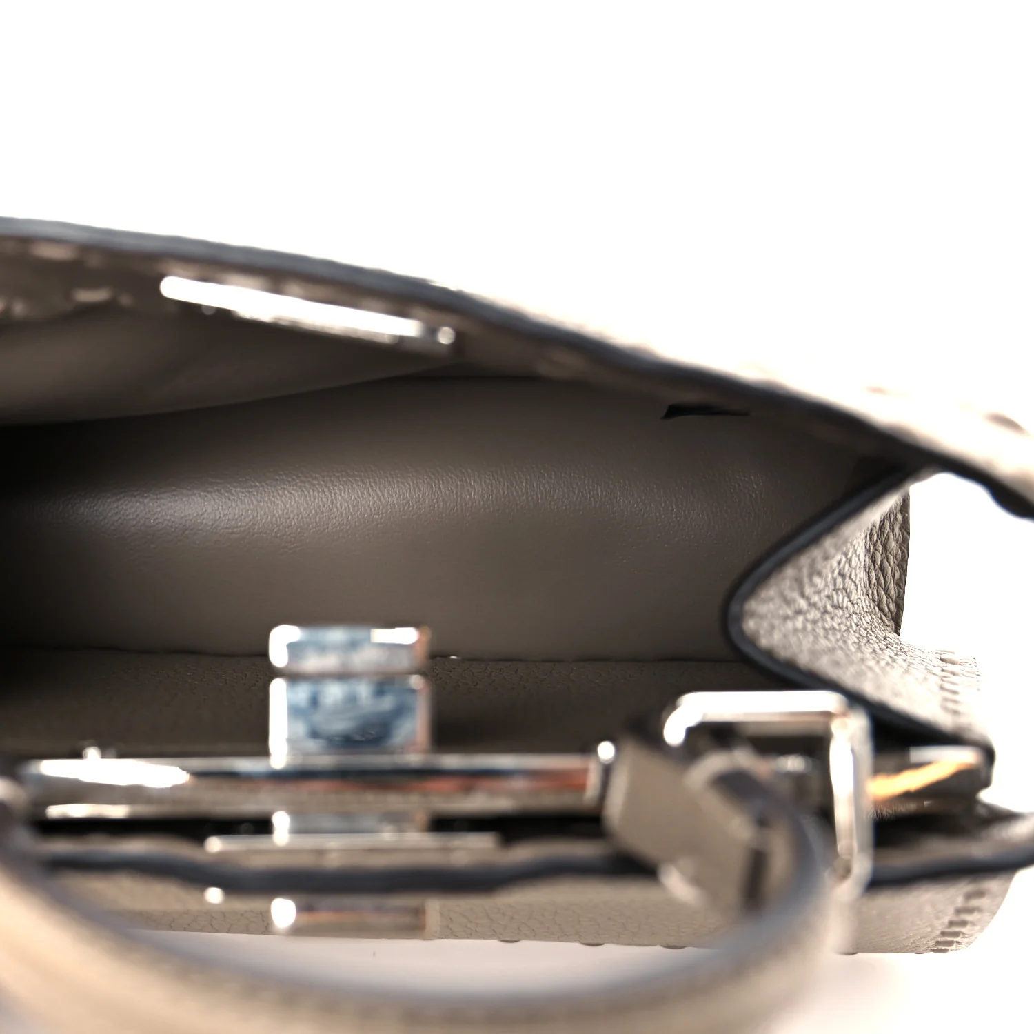 Cuoio Romano Selleria Mini Peekaboo I SEE U Iconic Satchel Fettuccia
