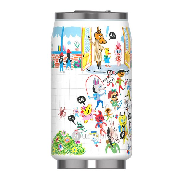 Bukkene Bruse termoflaske 28 cl back to school hvit