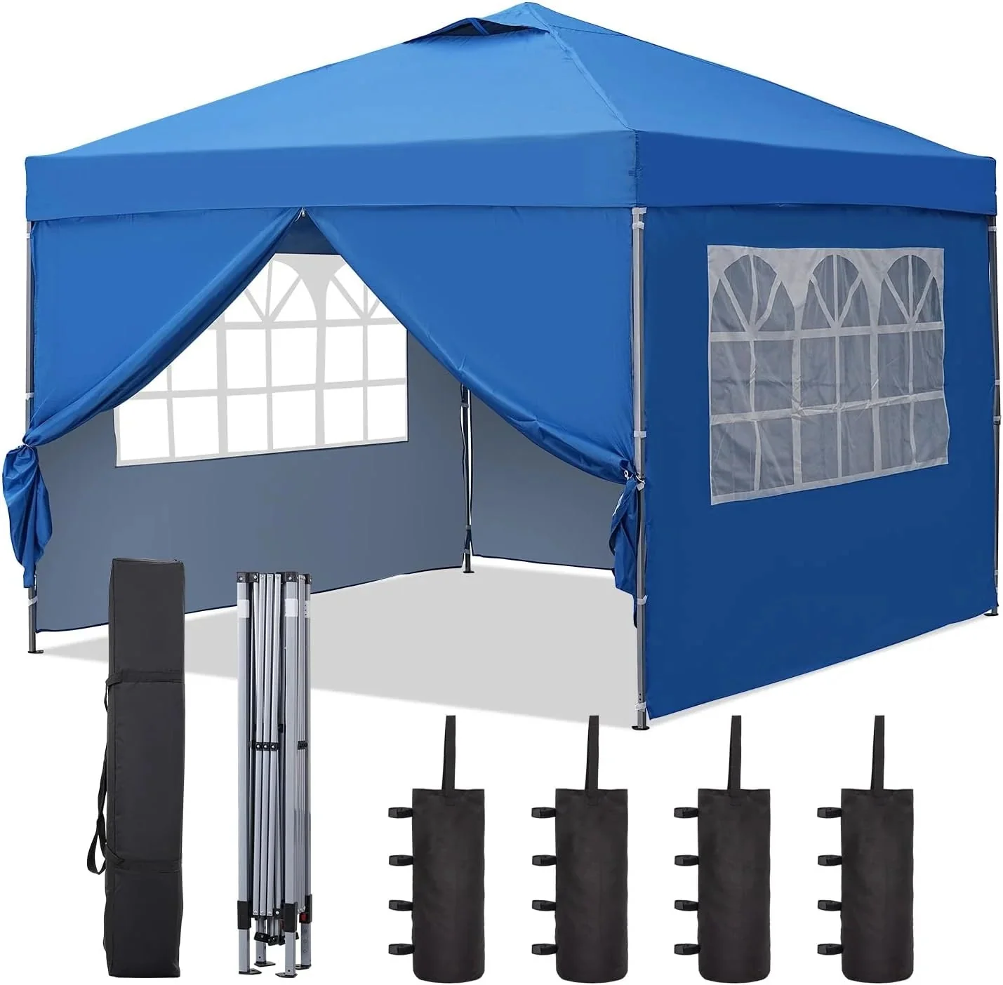 10X10 Pop Up Canopy Tent, Outdoor Canopy Tent, Patio Tent,commercial Instant GAZEBOS,4 Sidewalls, Portable Shelter Canopies, with 4…