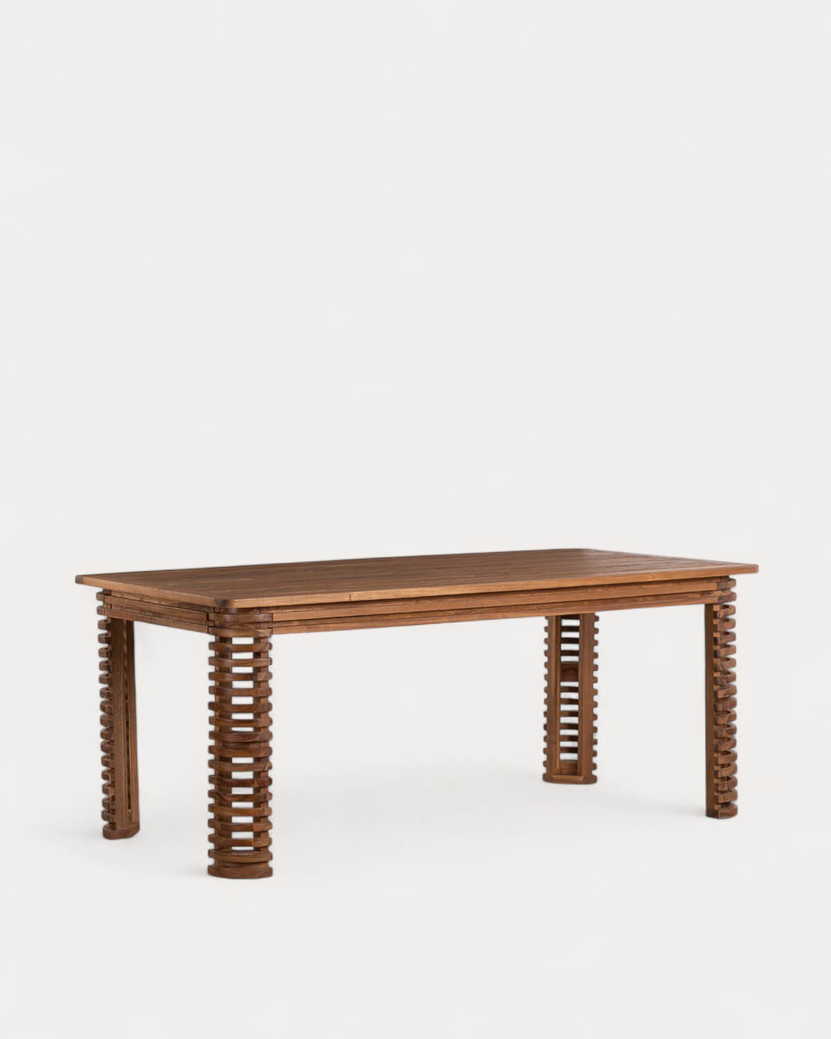 Hazan - Mesa de Exterior Rectangular (180x90 cm) de Madera de Acacia Hazan
