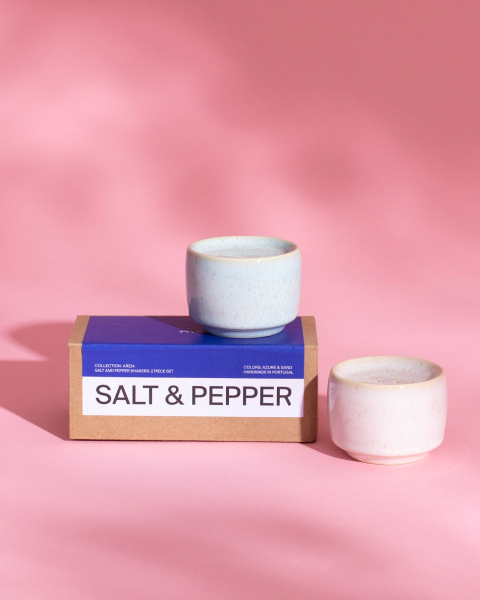 AREIA - SALT & PEPPER SHAKERS SAND AZURE