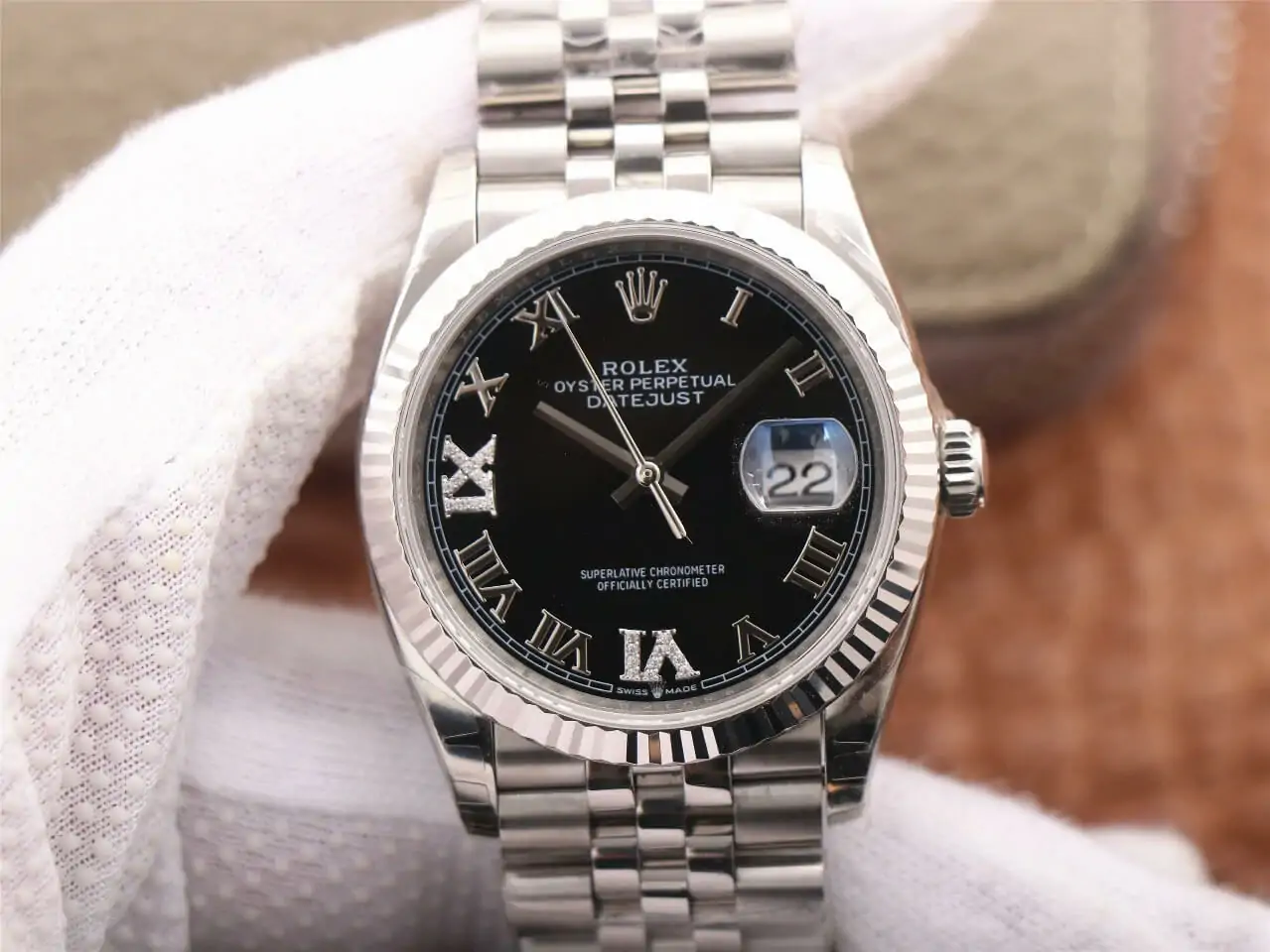 Rolex Datejust M126233 36MM EW Factory Stainless Steel Strap