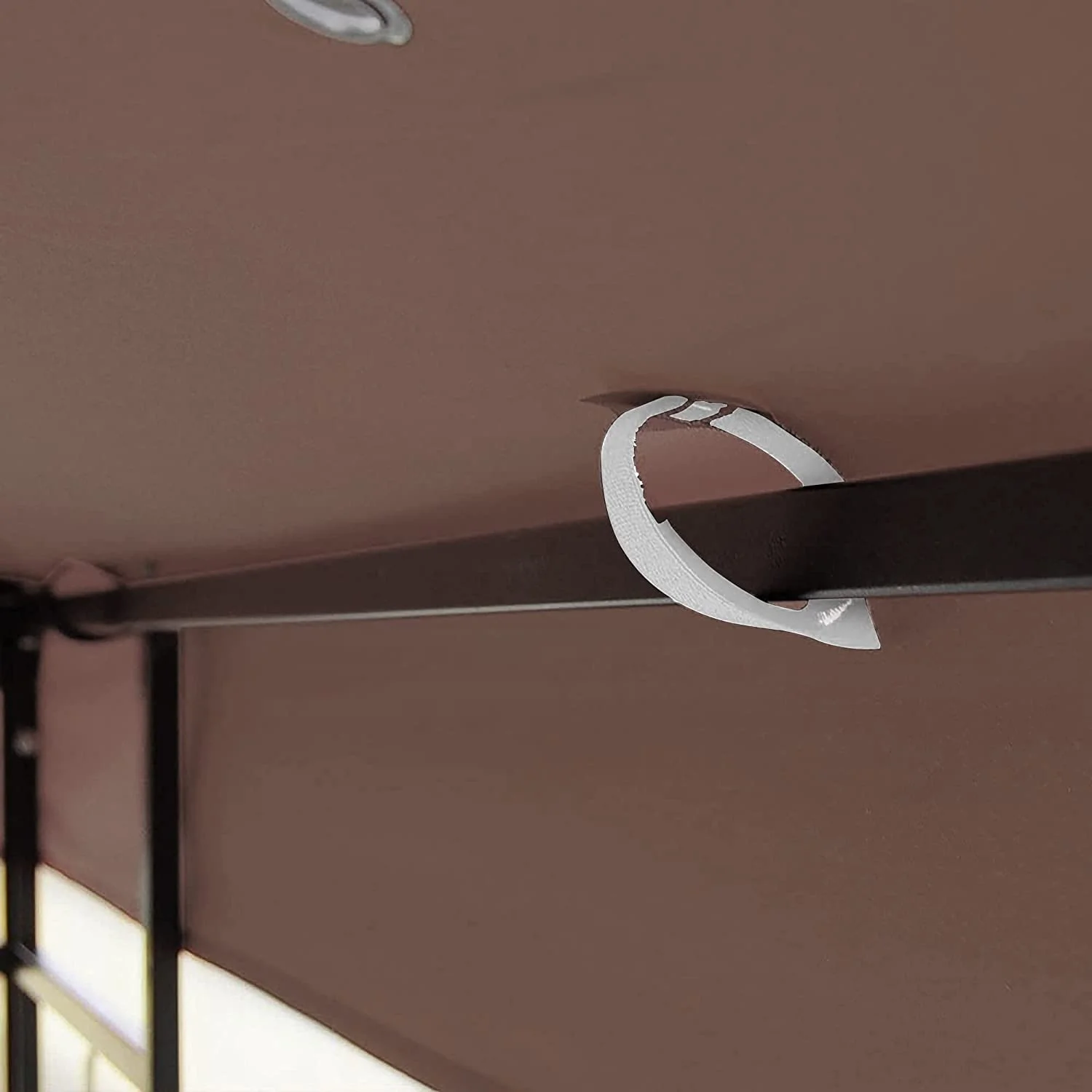 10x10 Ft Gazebo Canopy Replacement Cover, Double Tiered Gazebo Replacement Top (Coffee)(Coffee) - Image 9