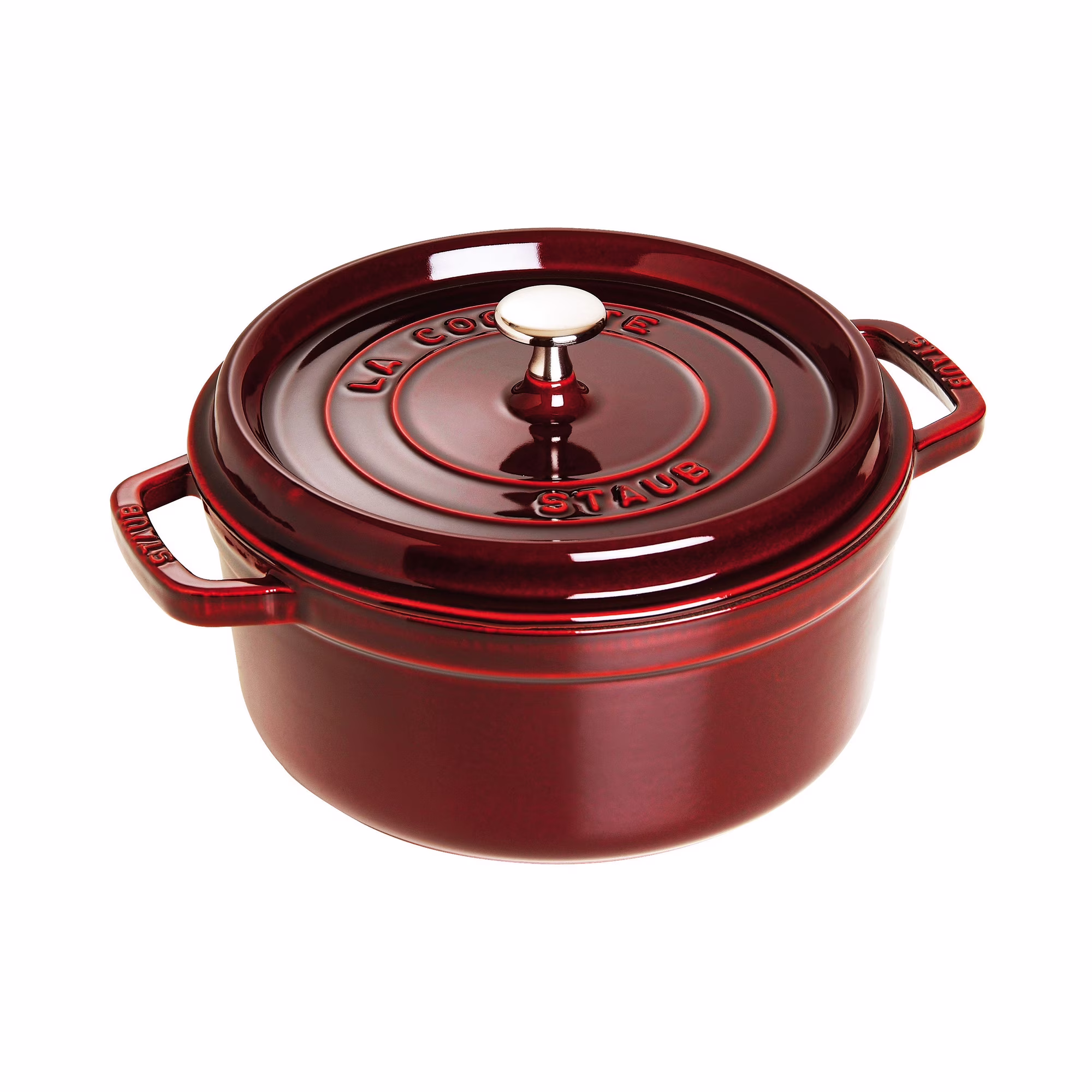 Cast Iron 13.25-qt Round Cocotte Grenadine(Grenadine)