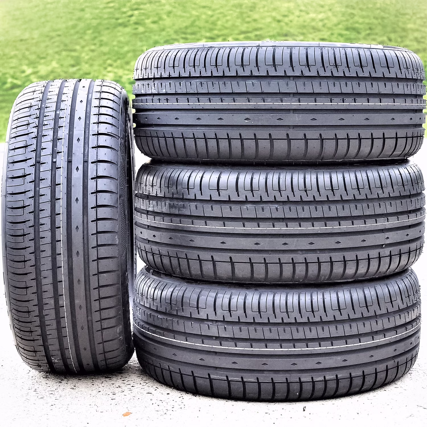 Set of 4 (FOUR) Accelera Phi - R 215/45ZR17 215/45R17 91W XL A/S High Performance Tires