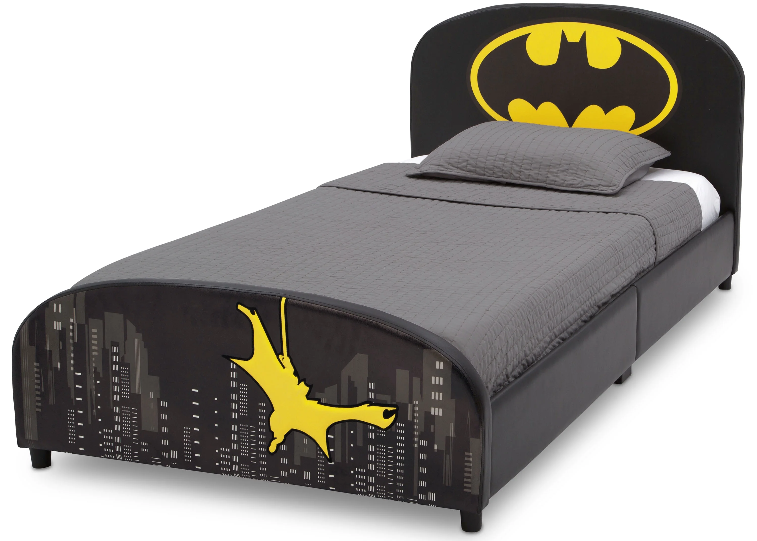 Batman Upholstered Twin Bed, Black(Batman) - Image 7
