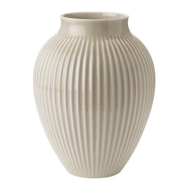 Ripple vase 35 cm sand