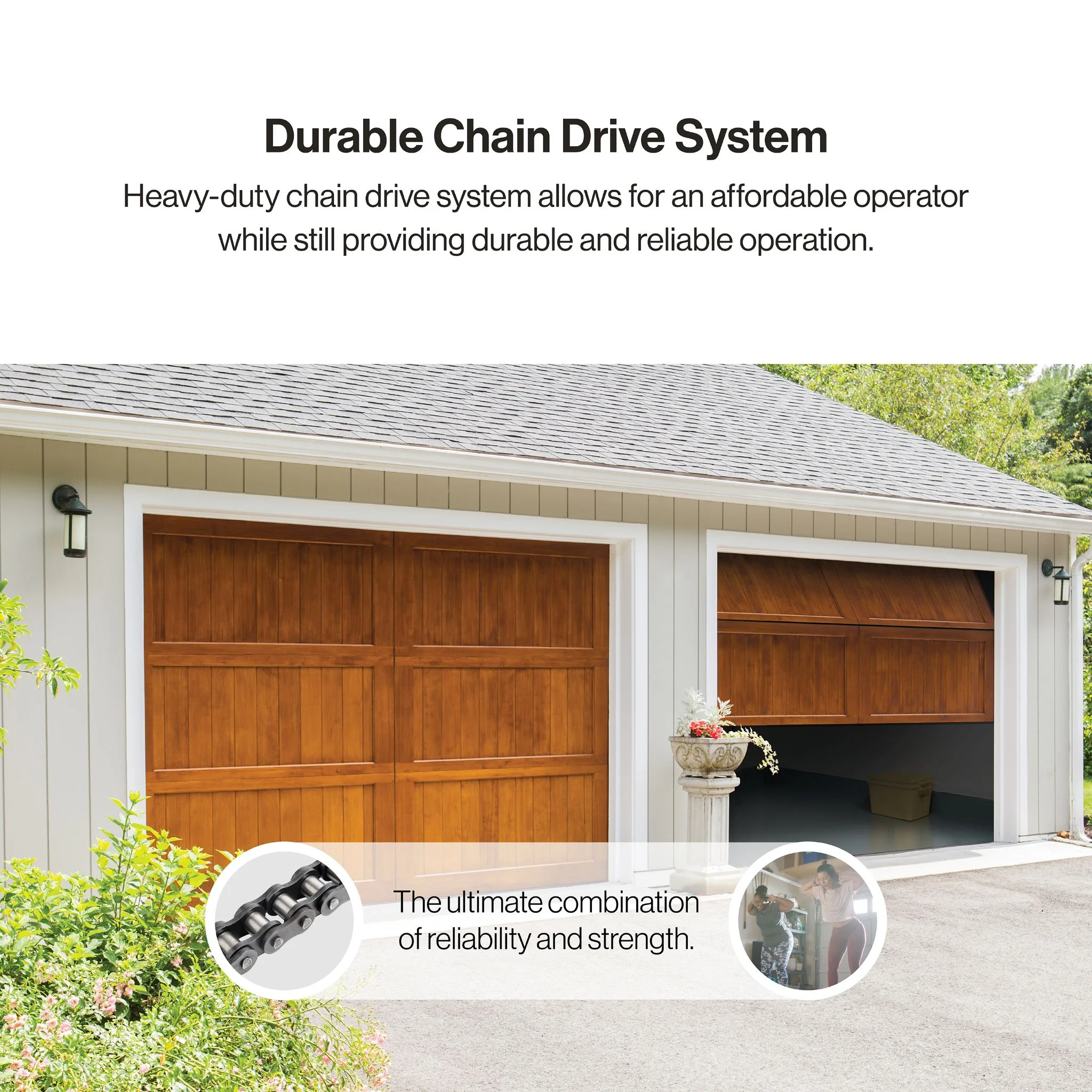 Chain Drive 750 3/4 HPc Garage Door Opener w/Battery Backup Heavy Duty - Image 4