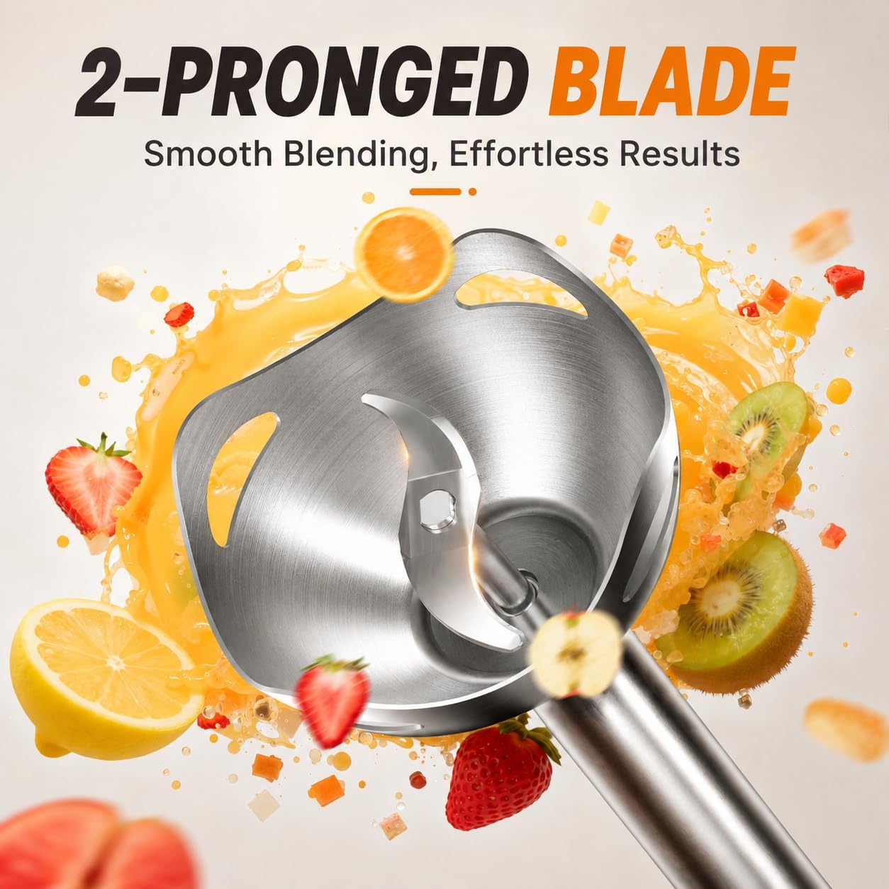 Turelar Corded Immersion Blender with 2 Speeds for Emulsifying, Pureeing, and Blending