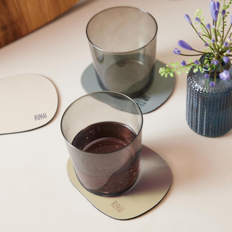 RAW Organic glassbrikke 6 stk beige