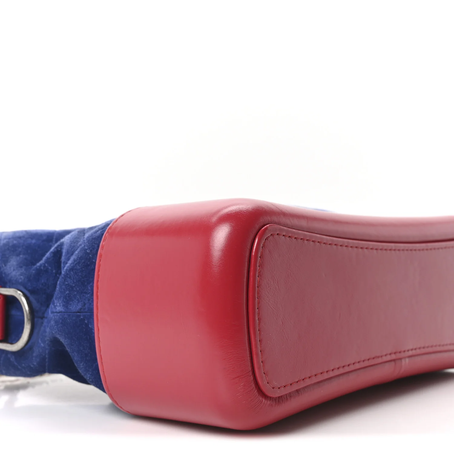 Suede Calfskin Quilted Medium Gabrielle Hobo Red Blue Yellow